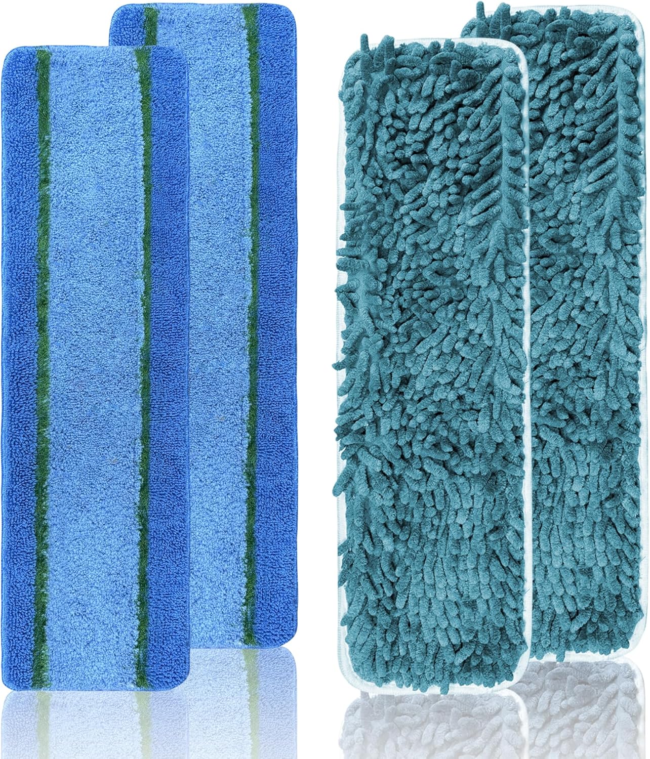 4 Pack 18 Inch Microfiber Chenille Mop Pads for Bona Mops