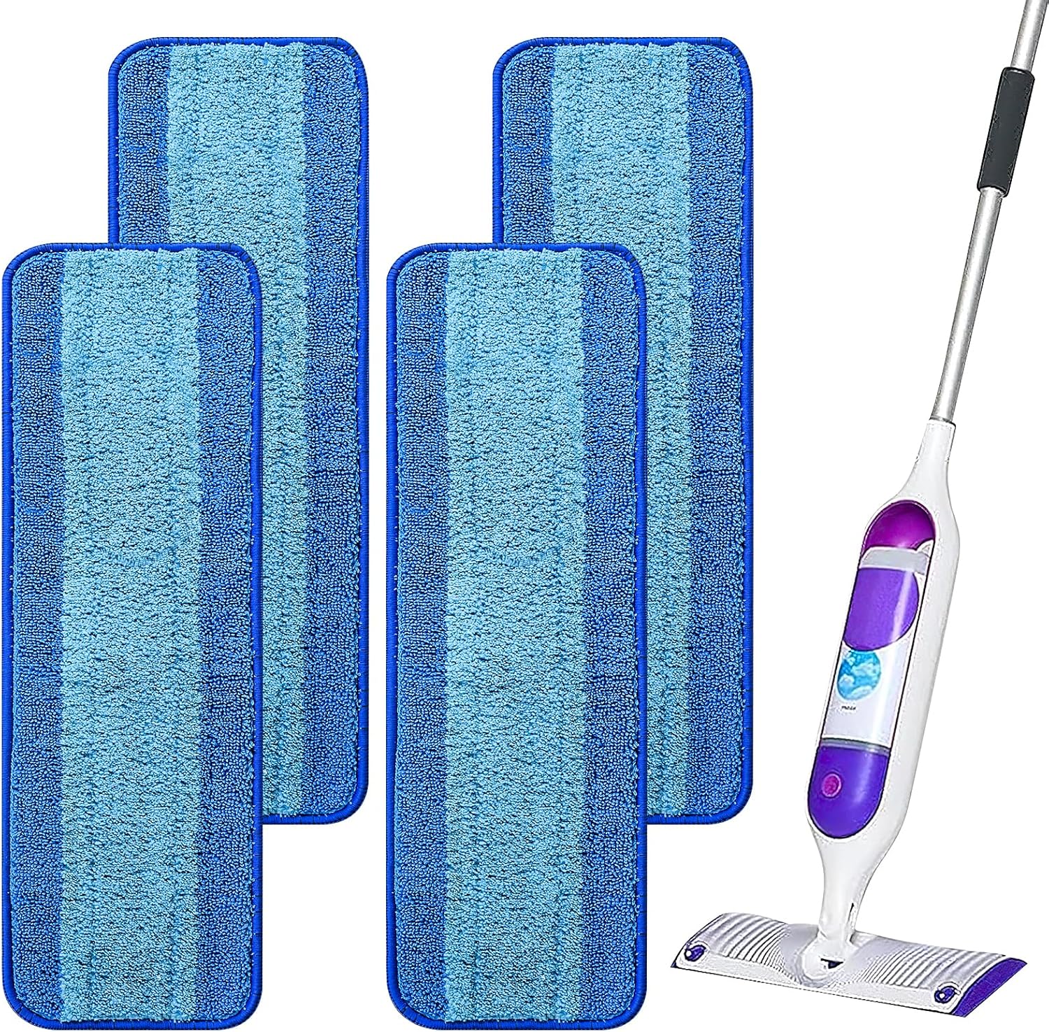 4 Pack Reusable Swiffer Power Mop Pad Refills