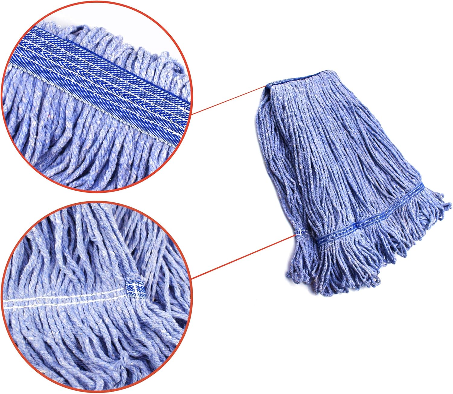 NIUBEE Heavy Duty Commercial Mop Head Refills 6 Large