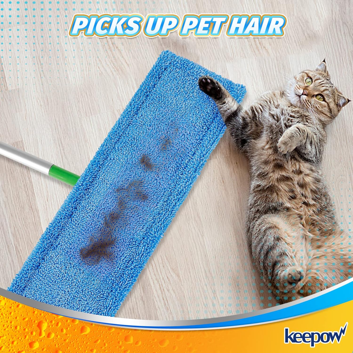 KEEPOW XL Dry Sweeping Cloths for Swiffer Sweeper