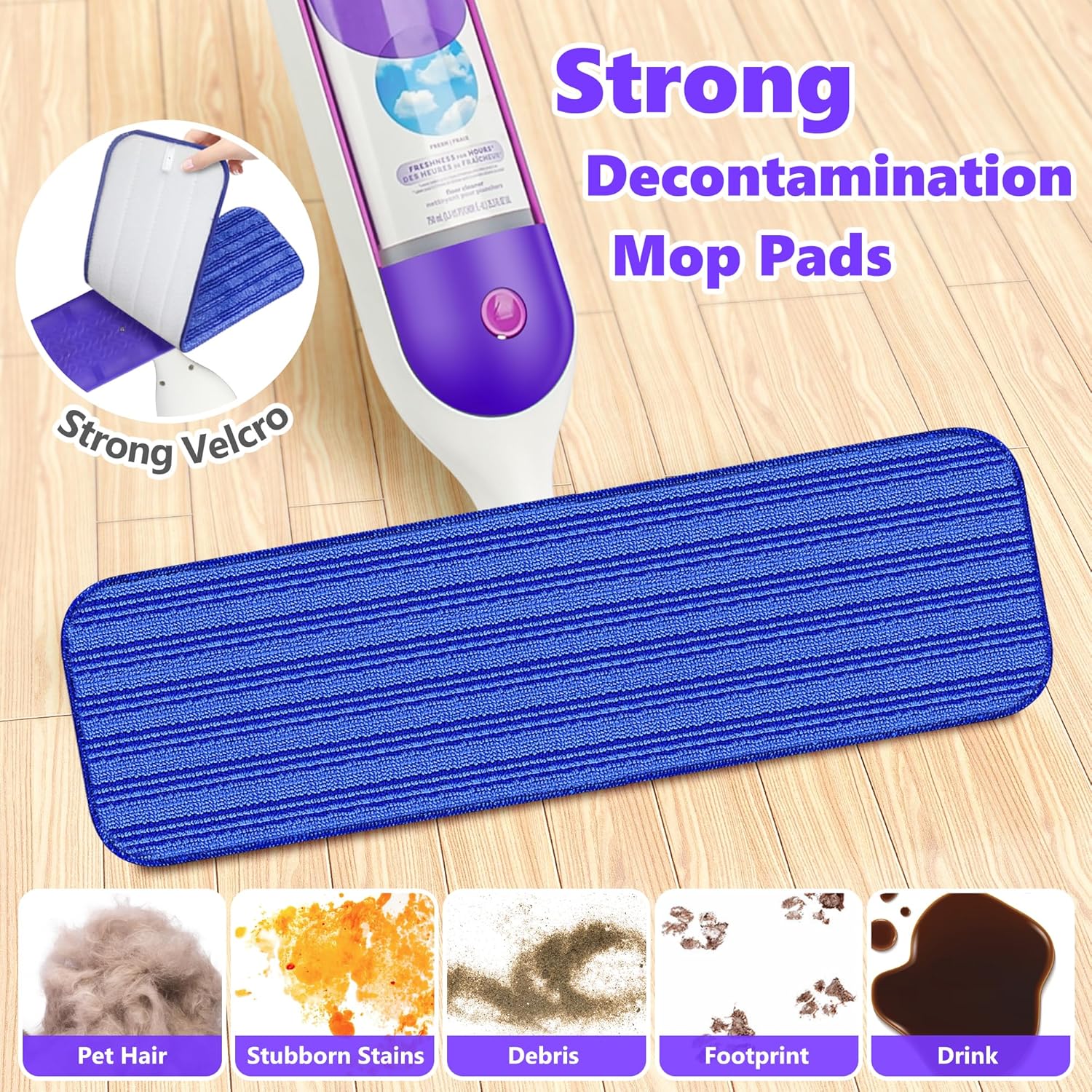 Reusable Mop Pads for Swiffer PowerMop 5 Pack