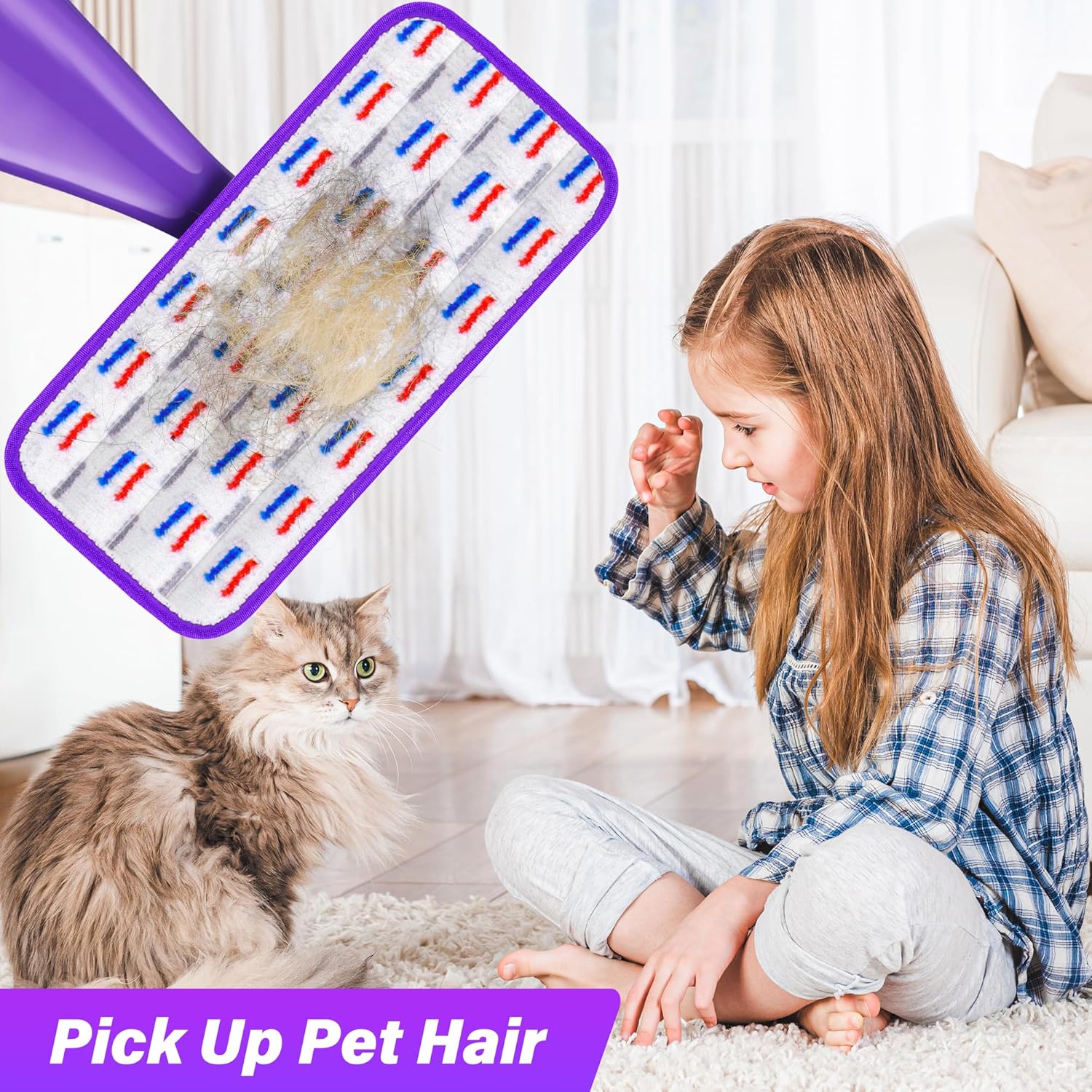 21 Pack Reusable Mop Pads for Swiffer WetJet 1