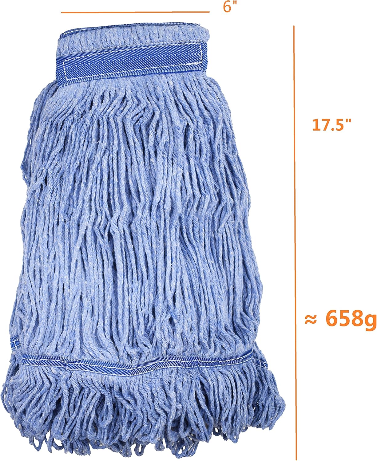 NIUBEE Heavy Duty Blue String Mop Head Replacement