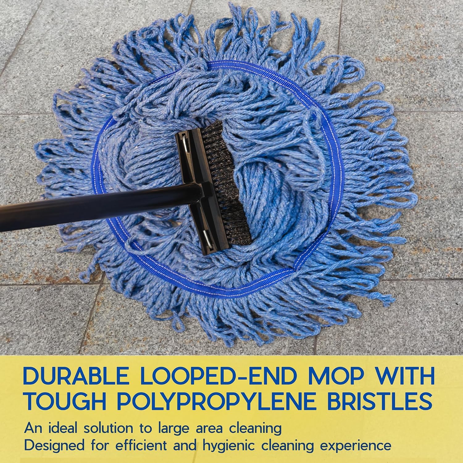 ONESIMUS Heavy-Duty Mop Head Replacement 2 Pack Blue