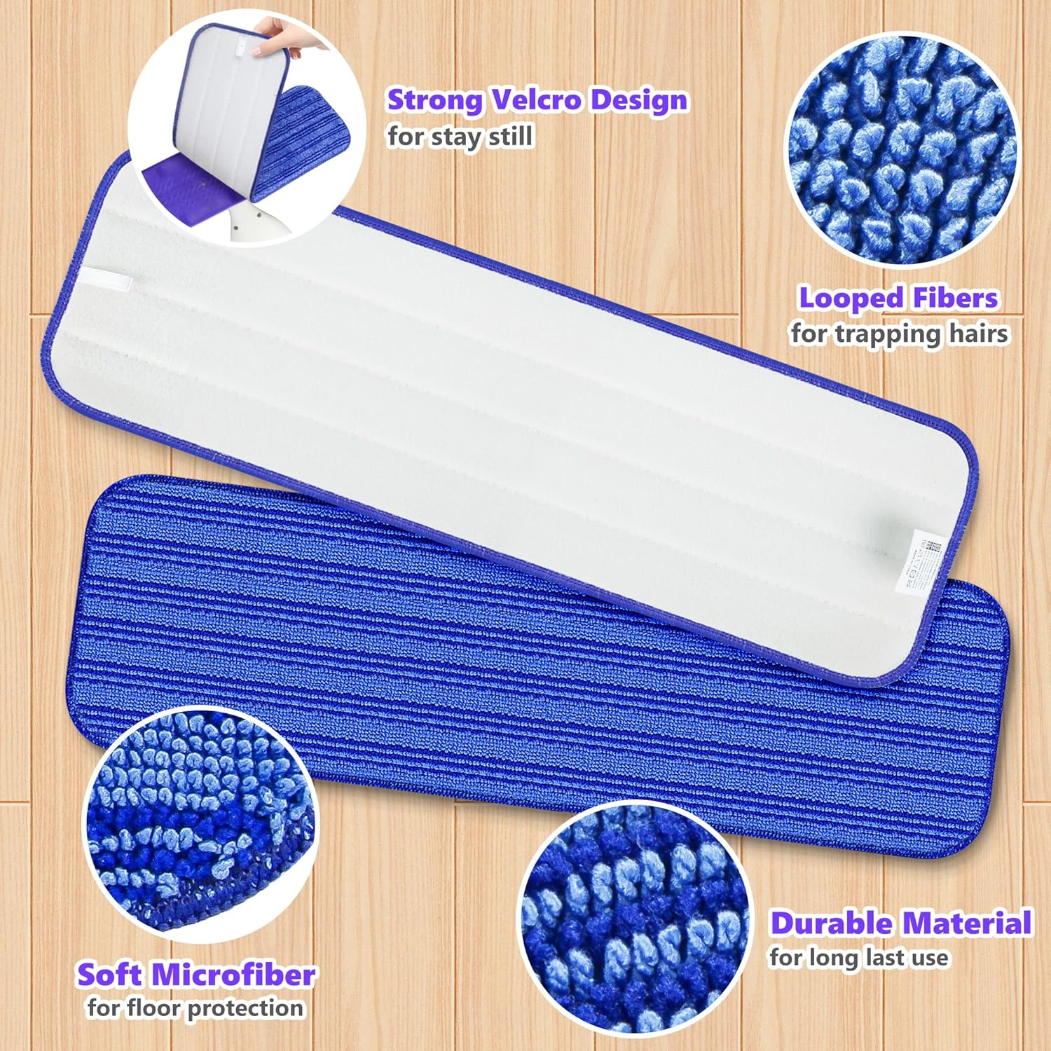 Reusable Mop Pads for Swiffer PowerMop 5 Pack