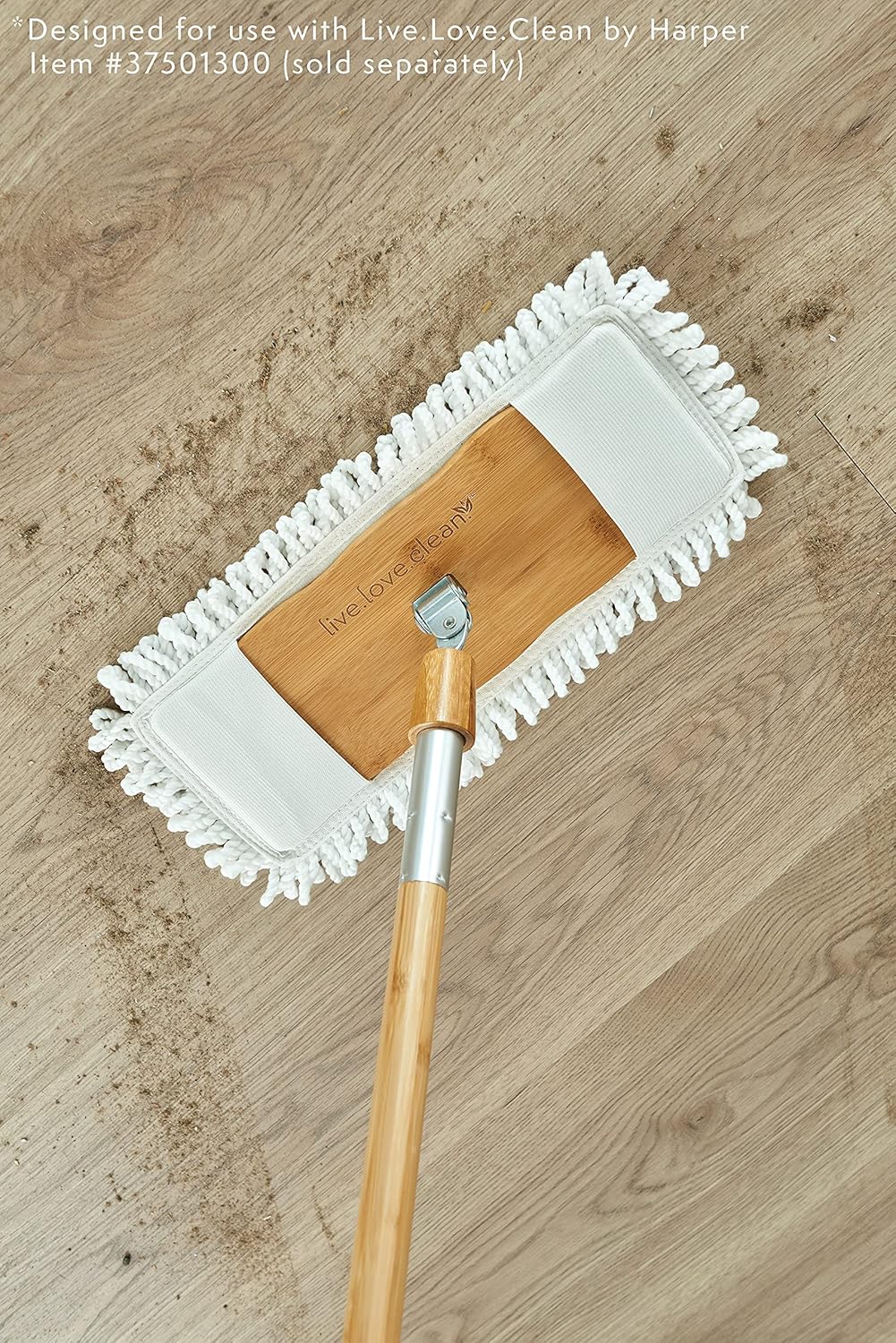 Harper Bamboo Dust Mop Pad Refill 2-in-1 WetDry