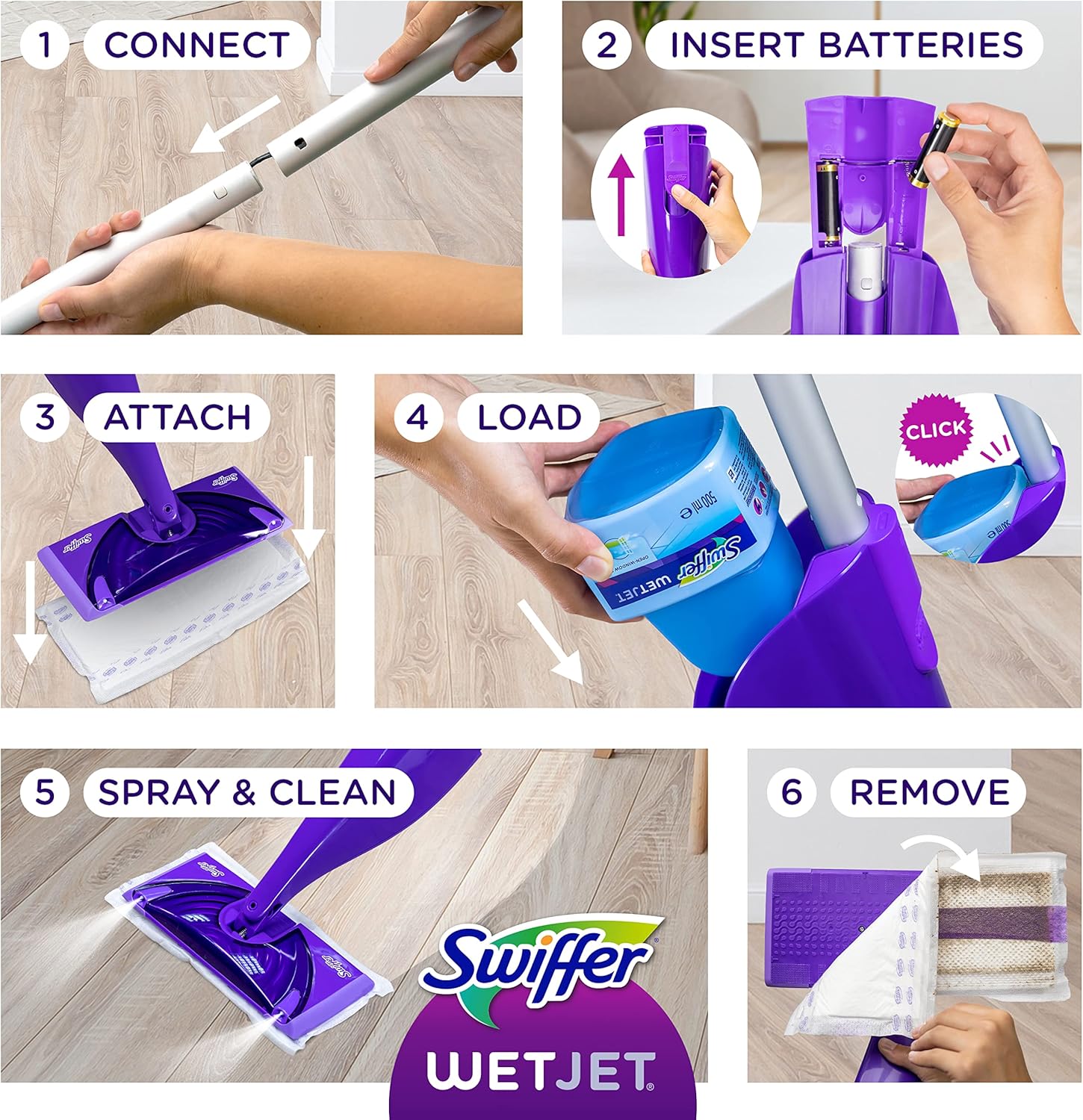 Swiffer WetJet Hardwood Floor Cleaner Refill 15 Count