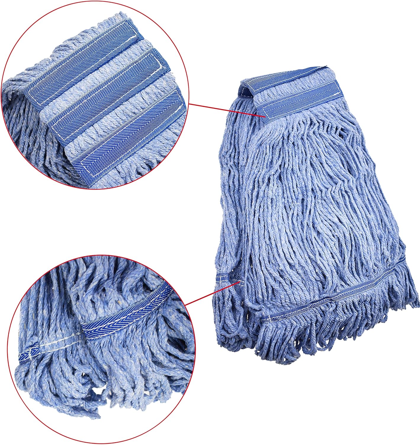 Klesti Heavy Duty String Mop Head Replacement 4PCS