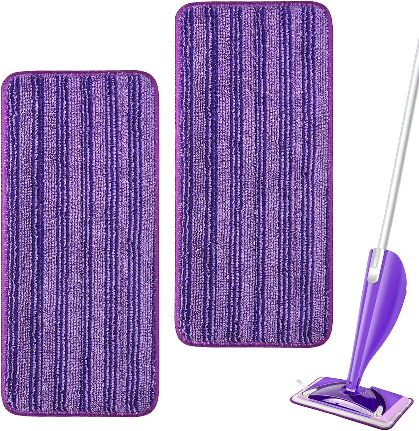 Sealuncle Microfiber Mop Pads 2-Pack Purple 1